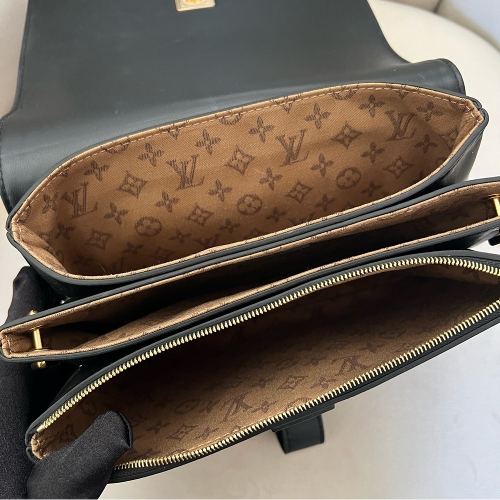 Louis Vuitton Black Calfskin Rendez-Vous Adjustable Shoulder Strap Bag AuthPurse - Picture 11 of 15